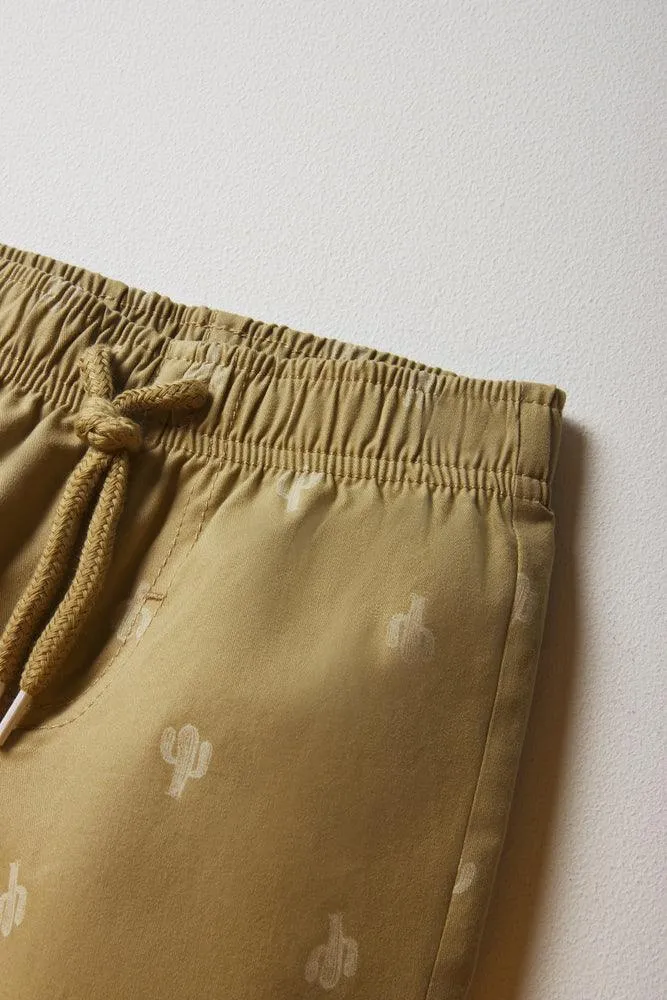 2 Pack Shorts Blue & Natural
