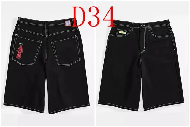 Advbridge 90s fashion men Cropped Pants Men's Loose Wide Leg American Retro Gradient Jeans Men's High Street Straight Oversize Spring and Autumn