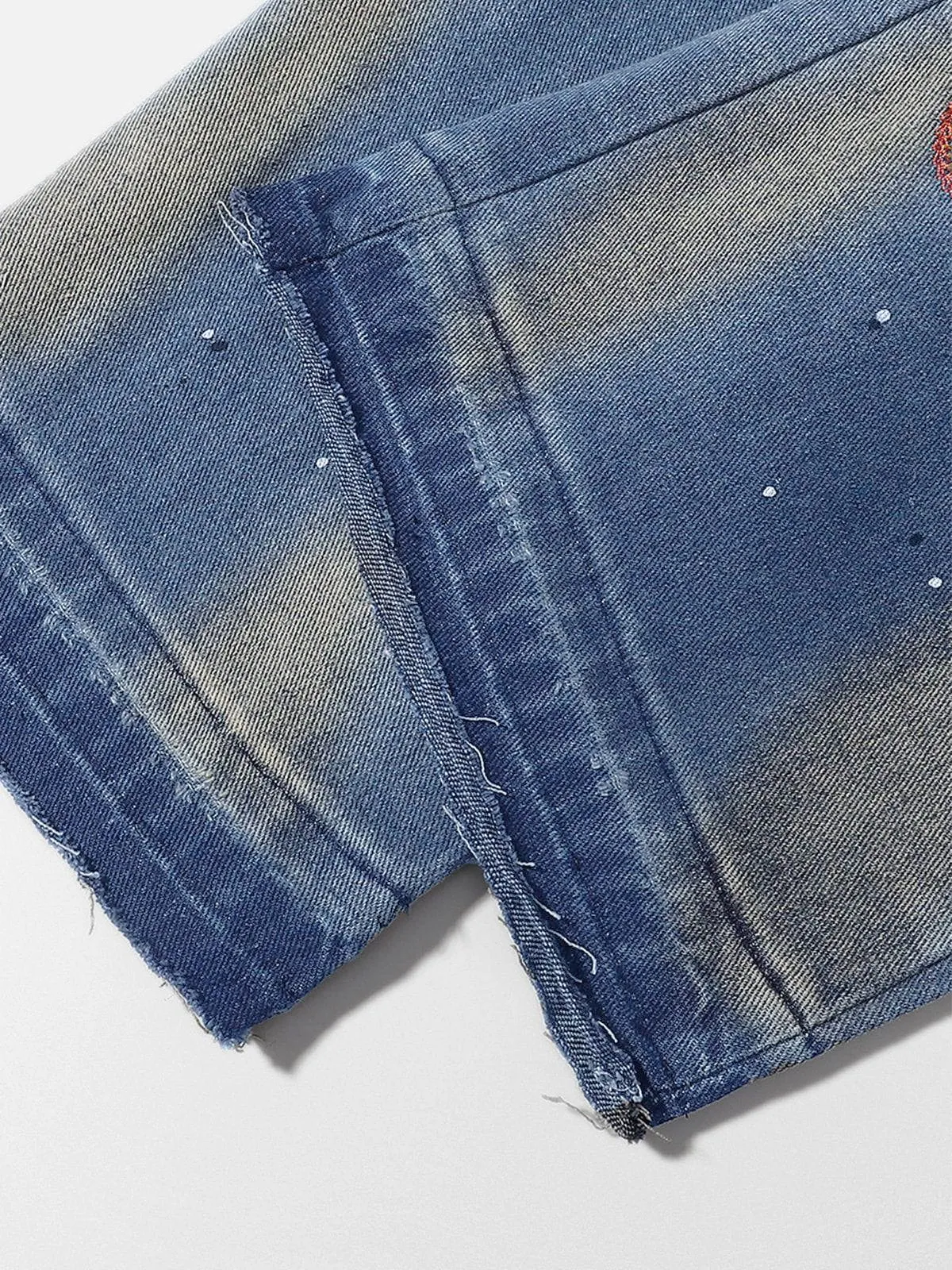 Aelfric Eden Embroidery Flower Washed Loose Jeans