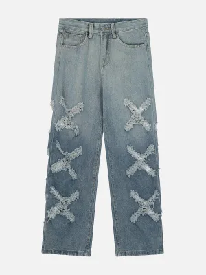 AlanBalen® - Broken Gradient Jeans