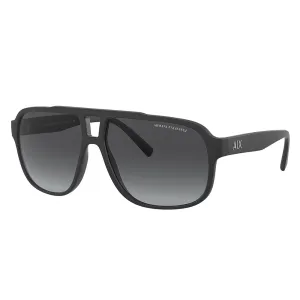 AX 4104S 80788G 61mm Unisex Rectangle Sunglasses