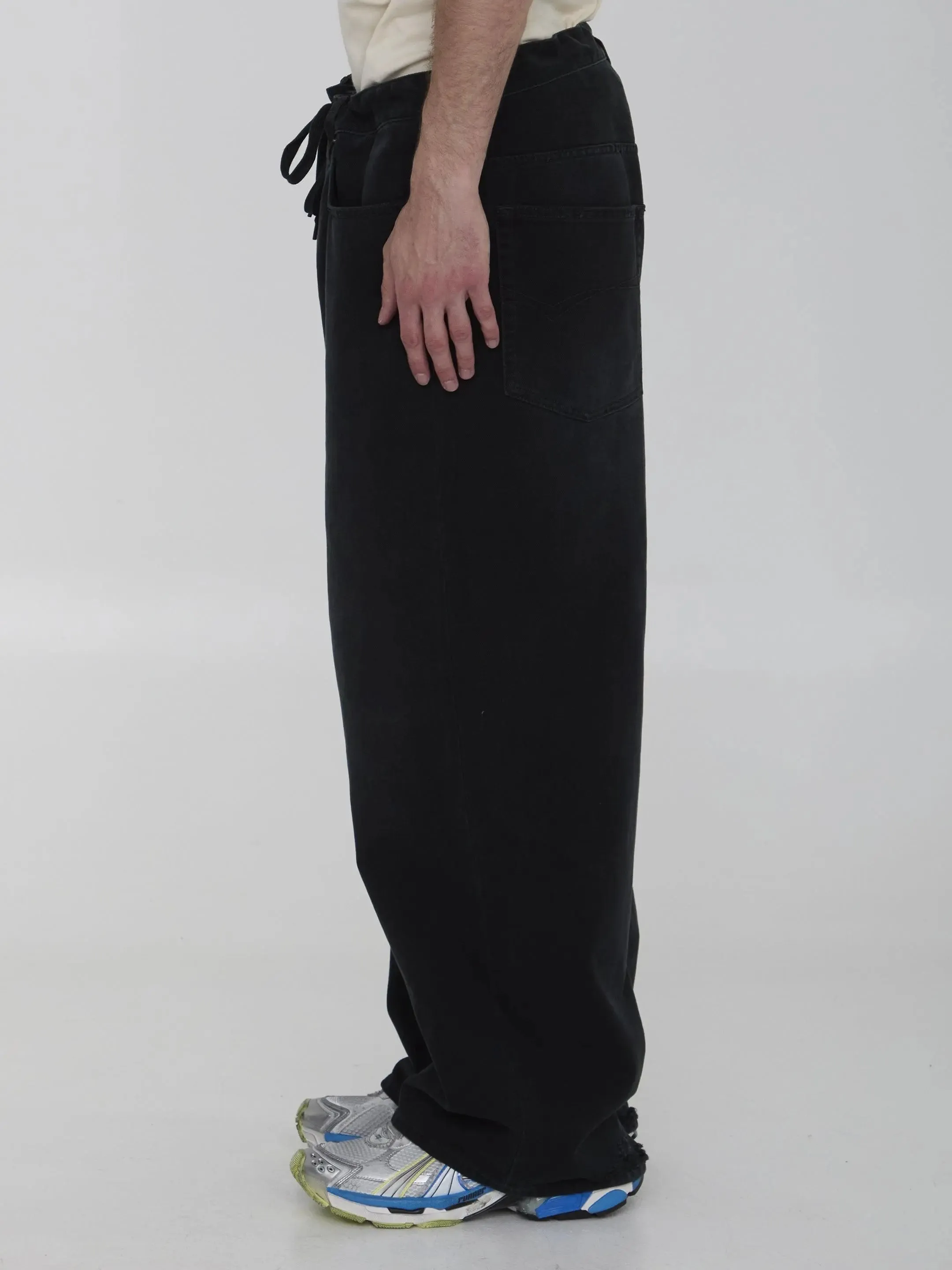 Balenciaga Baggy Jeans In Black