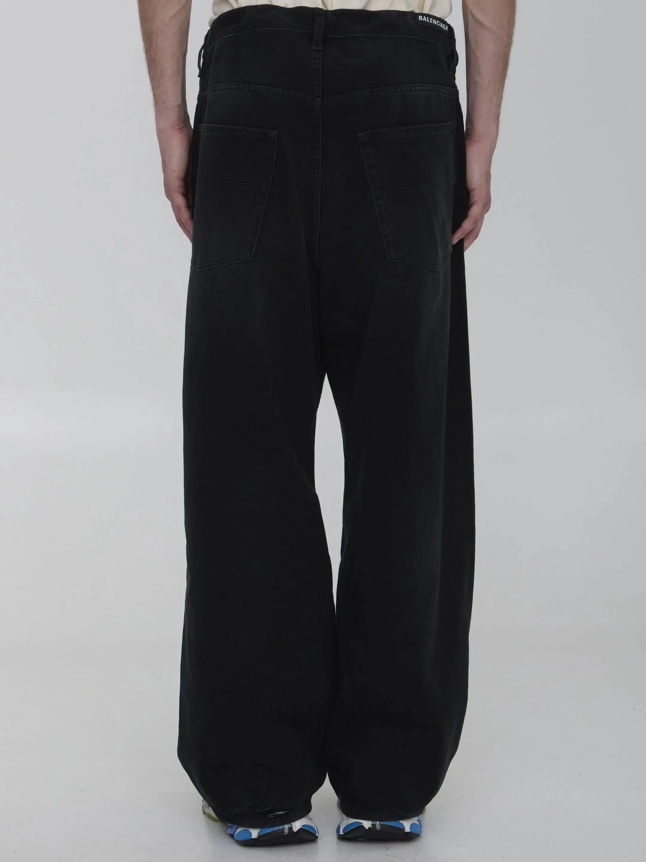 Balenciaga Baggy Jeans In Black