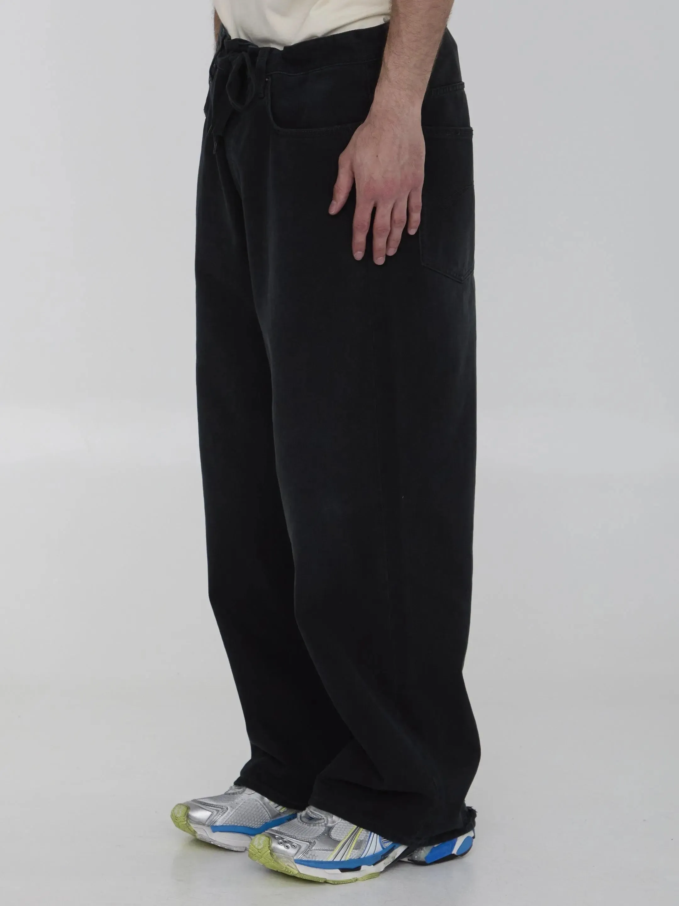 Balenciaga Baggy Jeans In Black