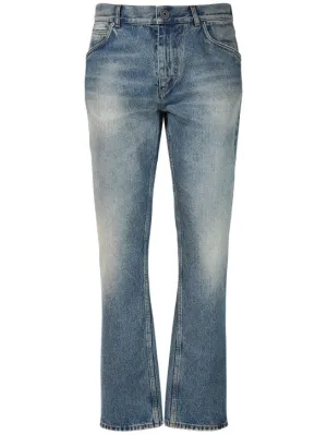 Balmain   Regular denim cotton jeans 
