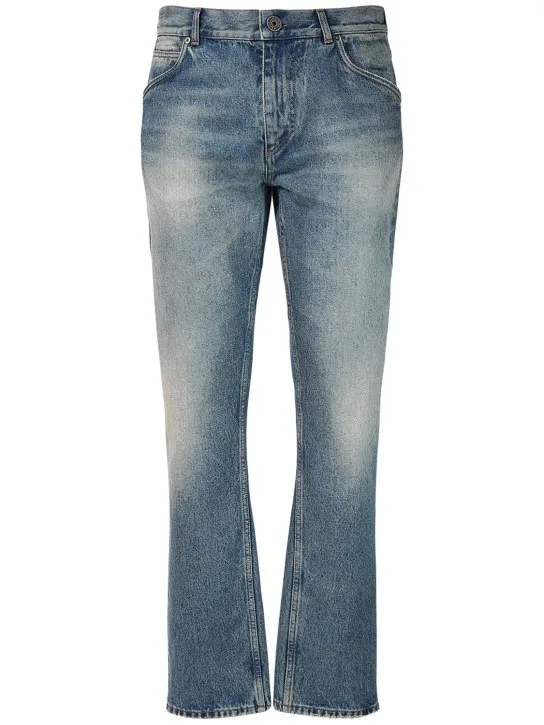 Balmain   Regular denim cotton jeans 