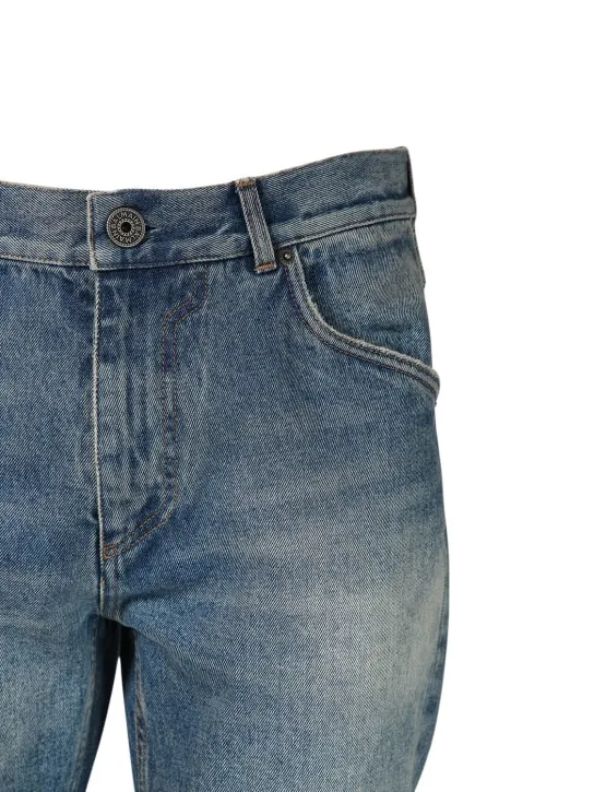 Balmain   Regular denim cotton jeans 