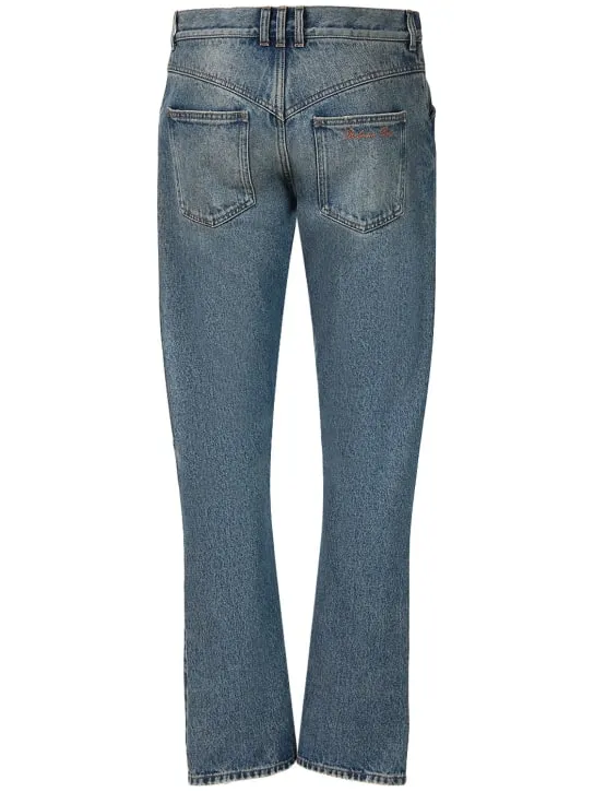 Balmain   Regular denim cotton jeans 