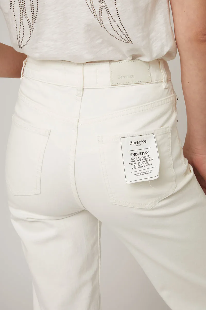 Berenice - Jean Wide Legs Blanc
