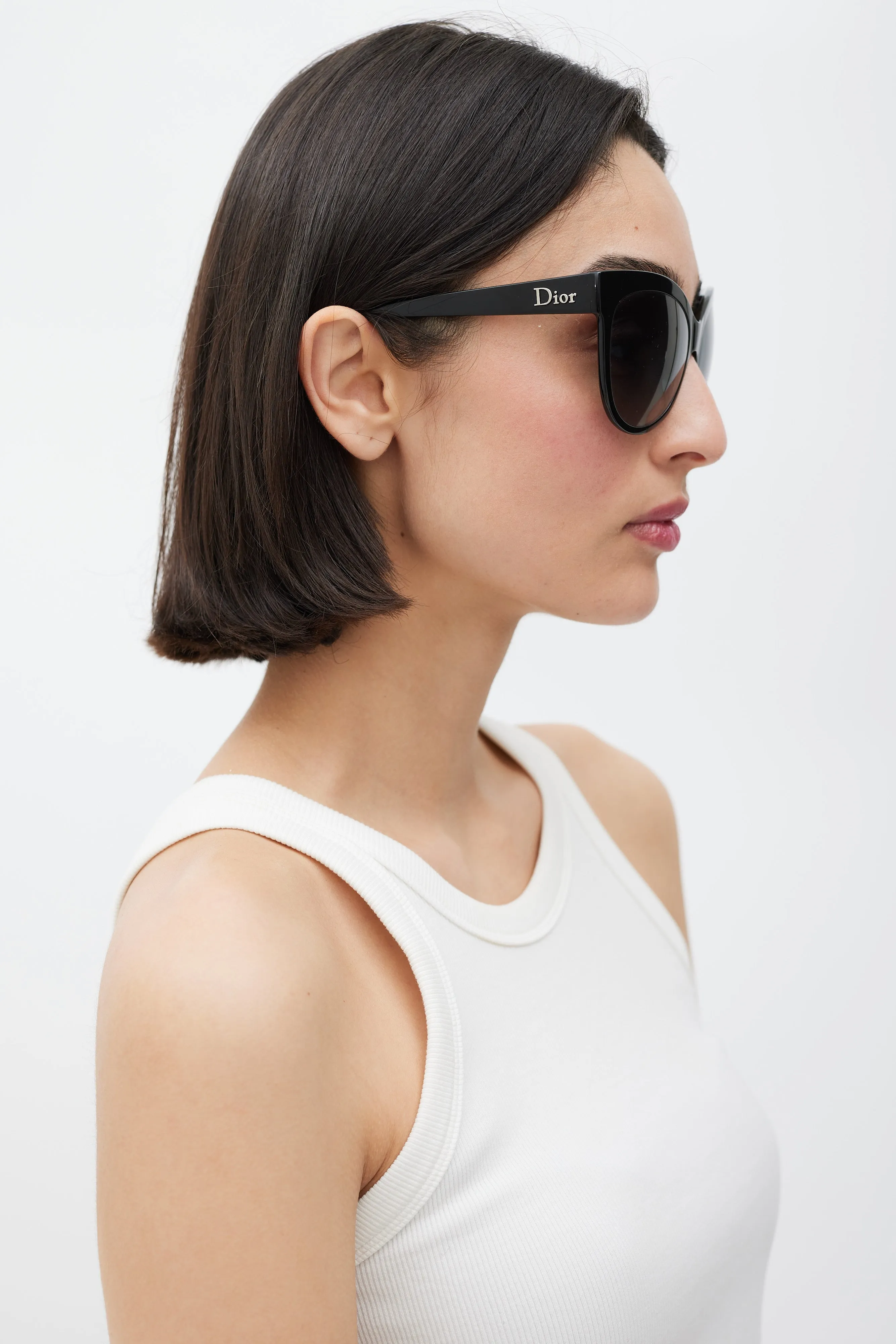 Black Cat Eye Gradient Paname Sunglasses
