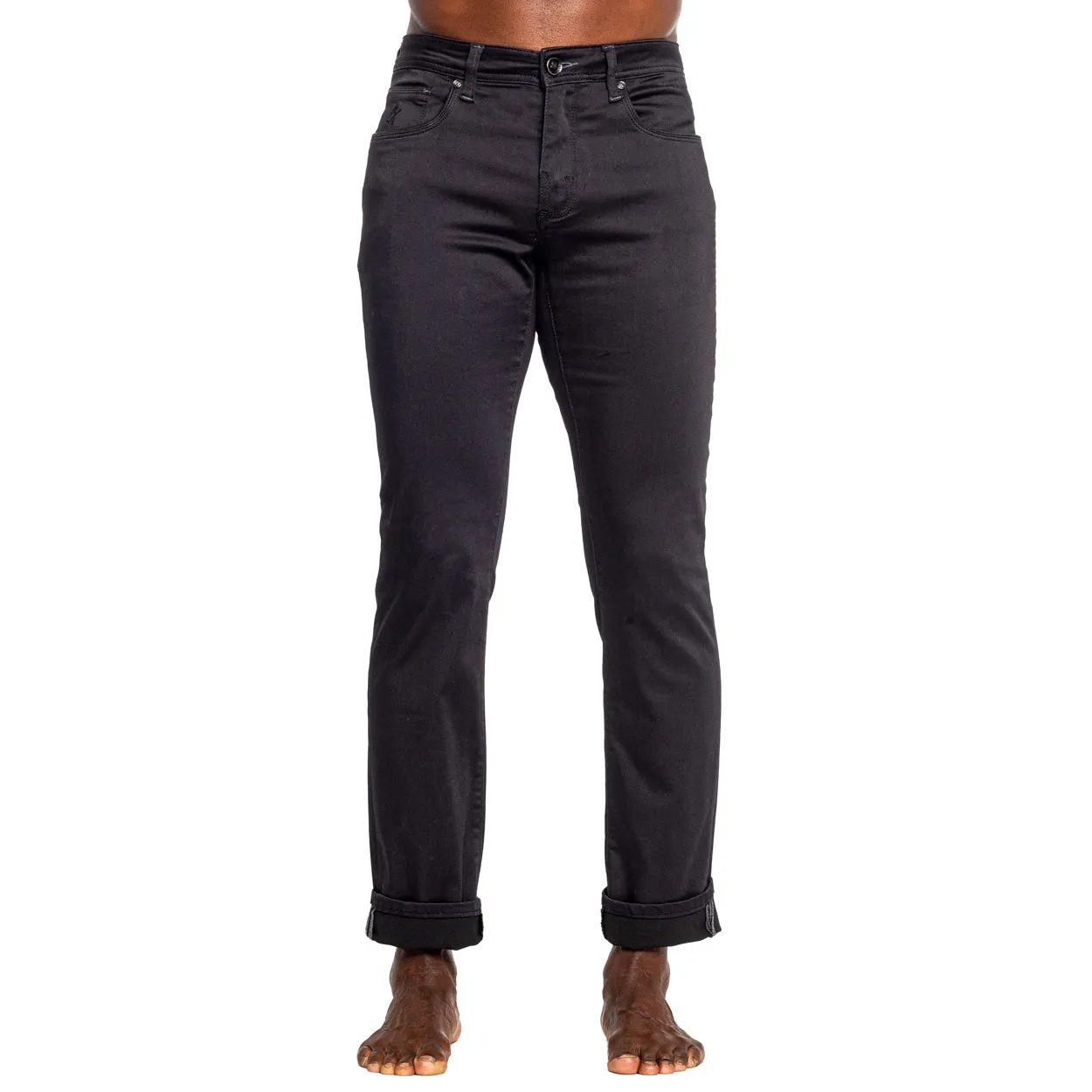 Black Super Stretch Slim Fit Jeans - 34" Length
