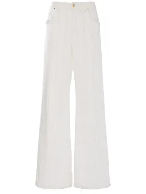 Blumarine   Cotton denim wide jeans 