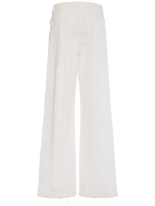 Blumarine   Cotton denim wide jeans 