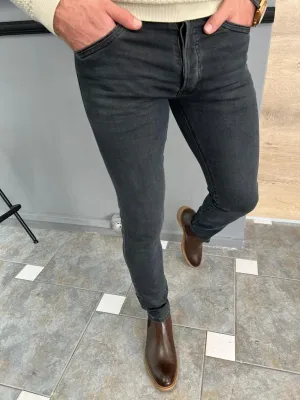 Brown Slim Fit Jeans for Men by GentWith.com | Free Worldwide Shipping