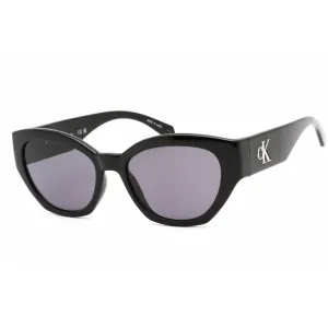 Calvin Klein Jeans Women's Sunglasses - Black Plastic Cat Eye Frame | CKJ22634S 001