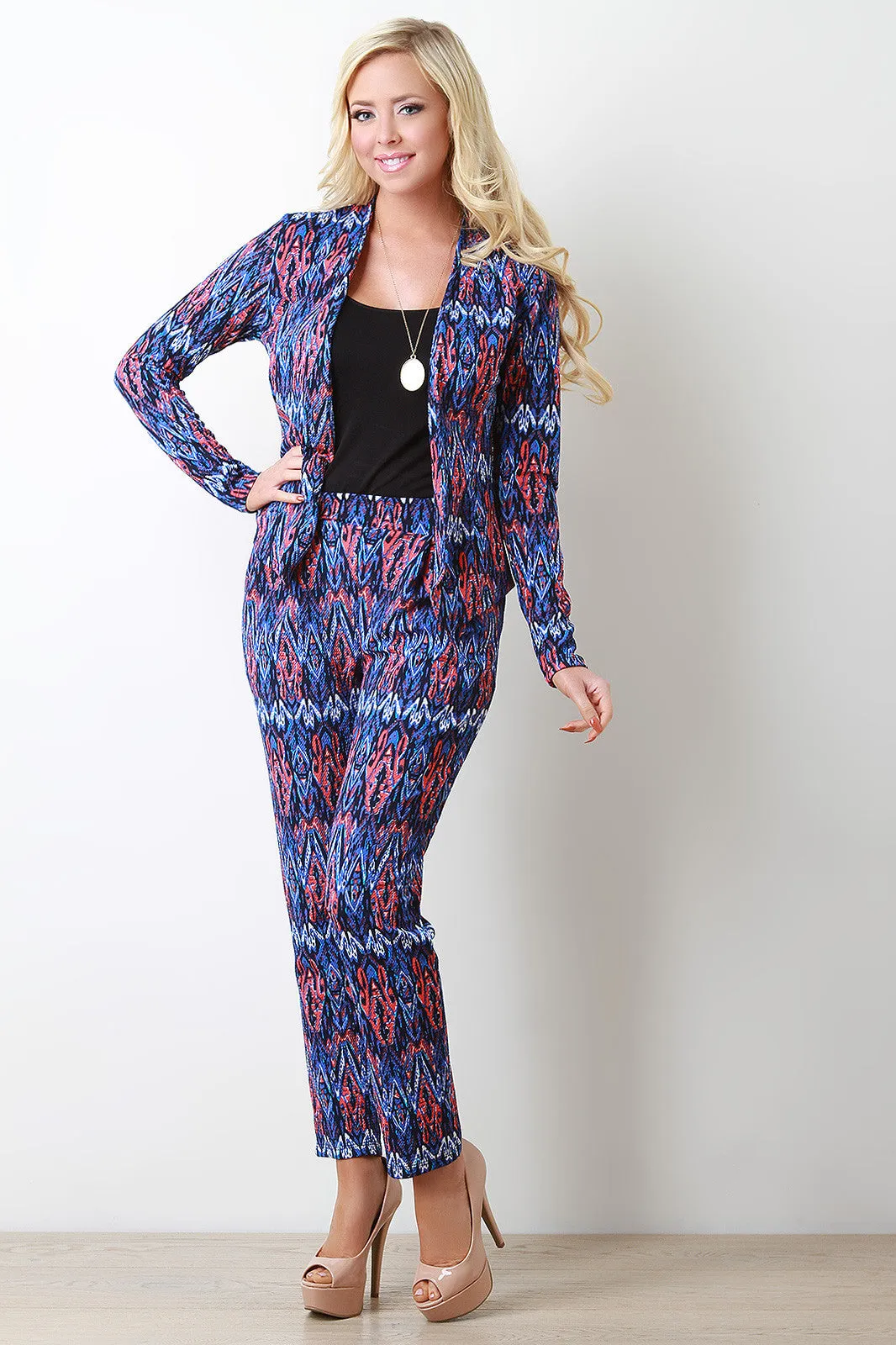 Chevron Inkblot Pants