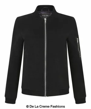 De La Creme - Women's Long Sleeve Varsity Bomber Jacket