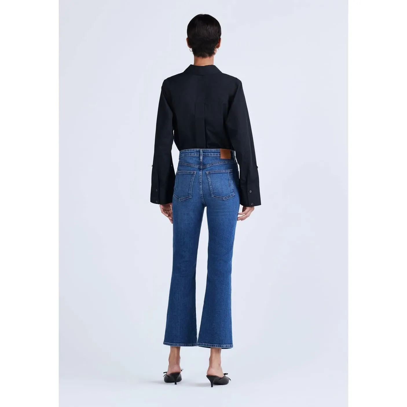 Derek Lam 10 Crosby Crosby High Rise Crop Flare Jeans
