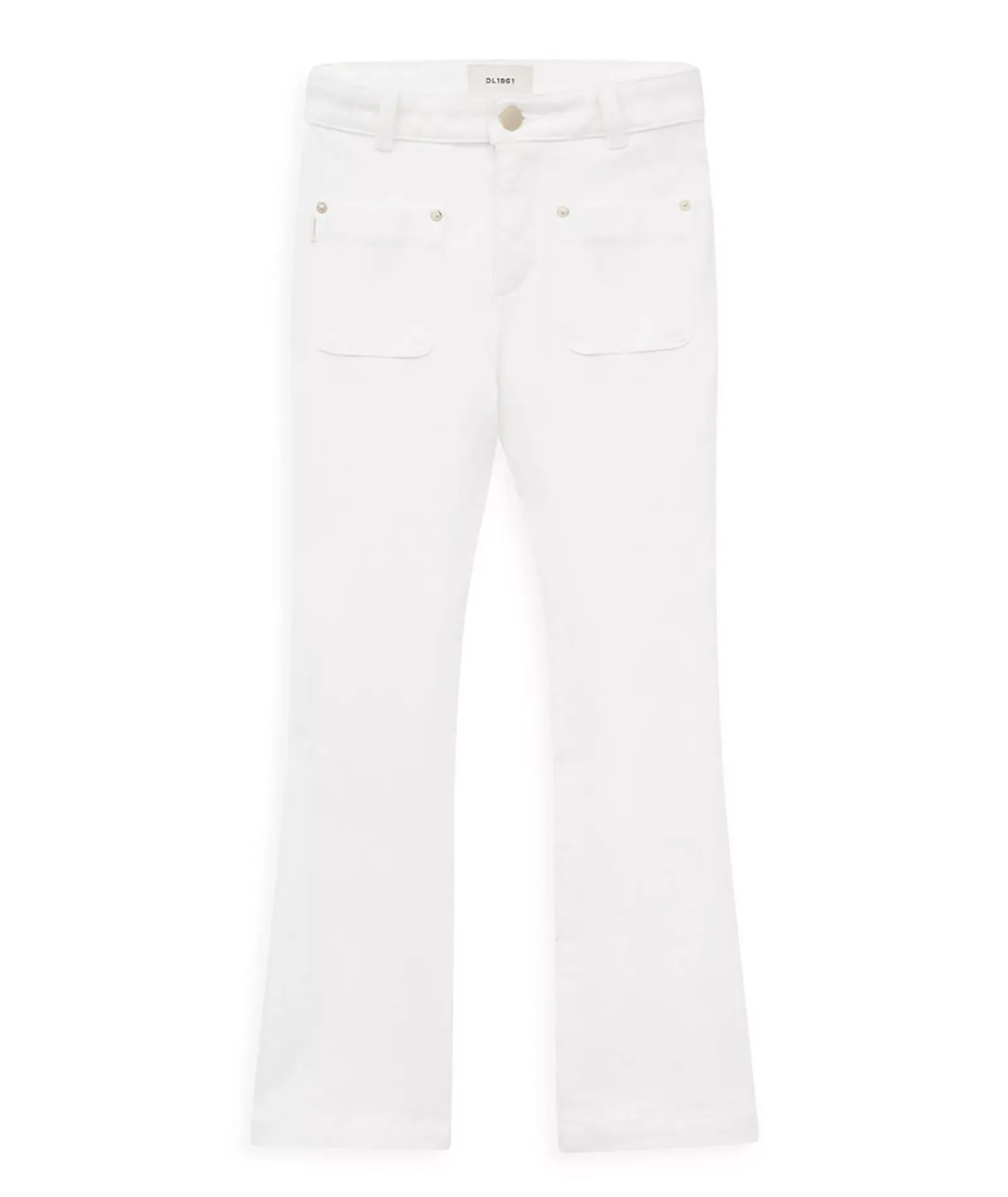 DL1961 Girls Claire White Tide High Rise Bootcut Jeans