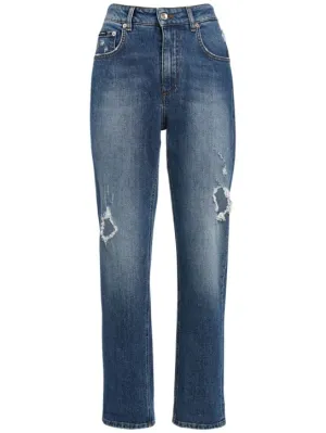 Dolce&amp;Gabbana   Distressed denim boyfriend jeans 