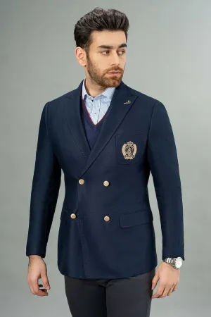 DOUBLE BREASTED COAT NAVY