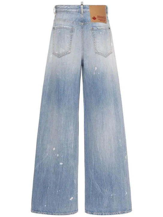 Dsquared2   Traveller medium rise denim wide jeans 