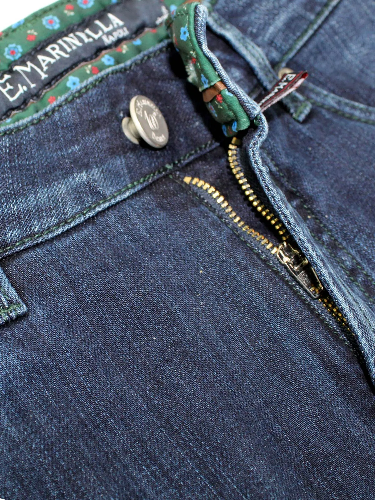 E. Marinella Jeans Dark Blue 31 Slim Fit Tokyo Zip Fly Men SALE