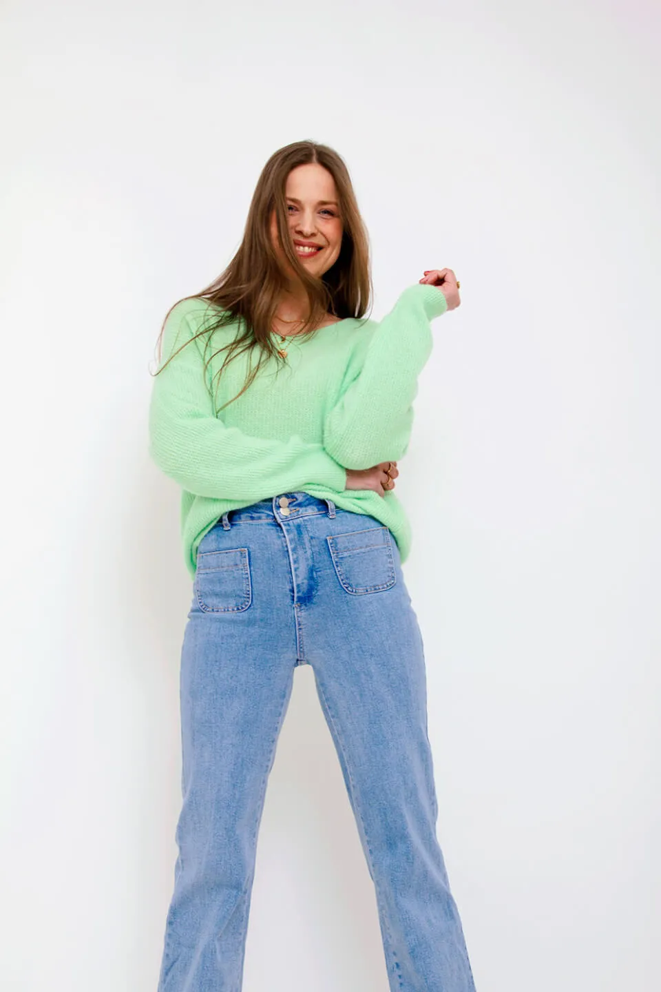 Elena Denim Jeans Broek