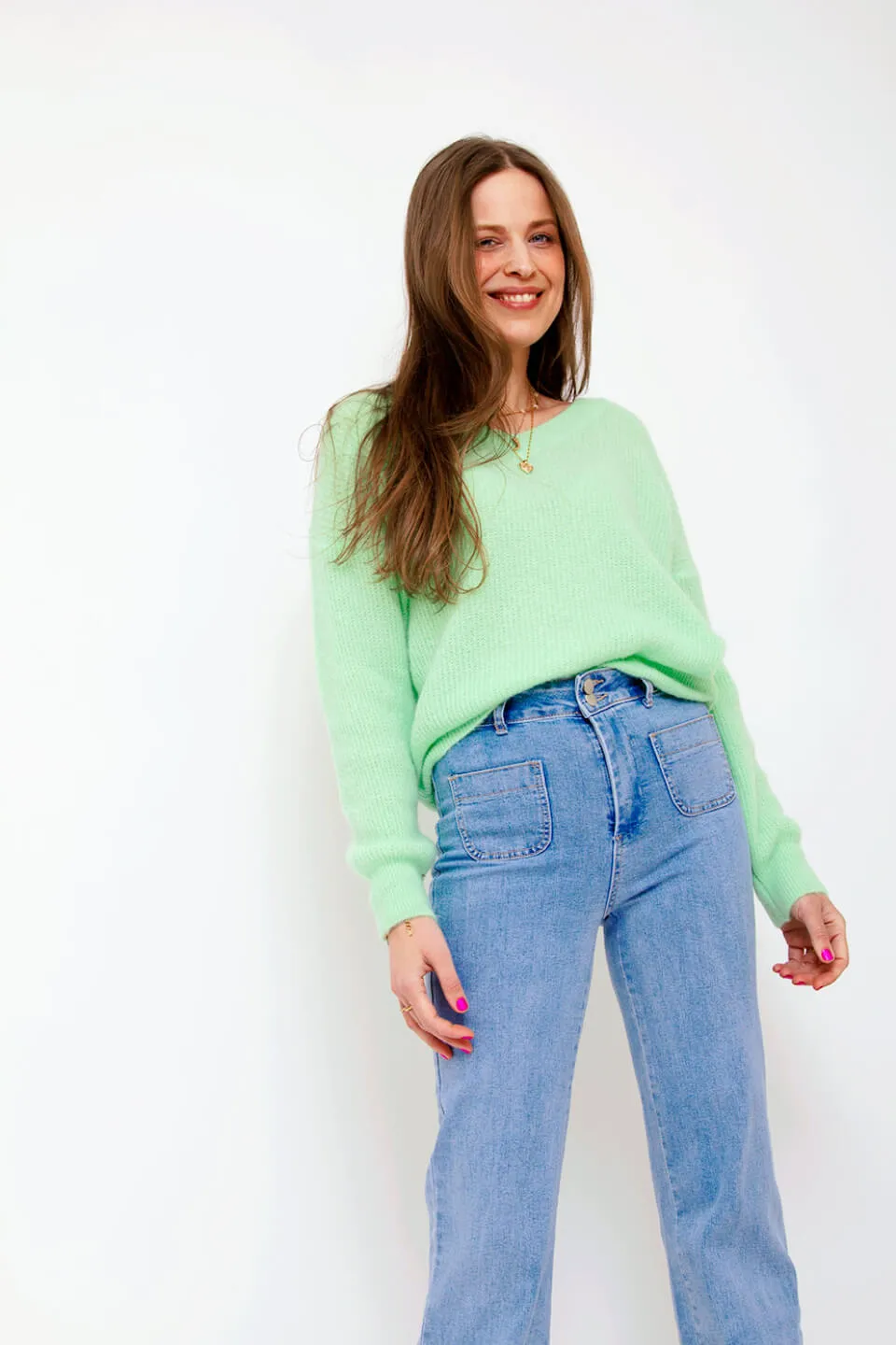 Elena Denim Jeans Broek