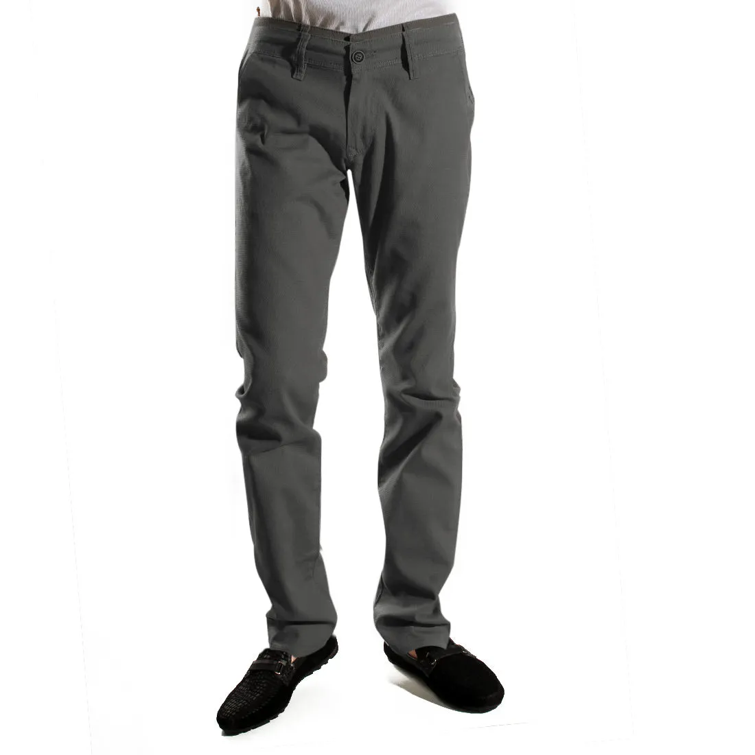 fabric pant- gray/ made in Turkey -3377