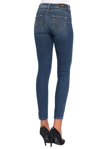Gaudì pantalone jeans da donna Jeggings push up 321BD26026 blu medio