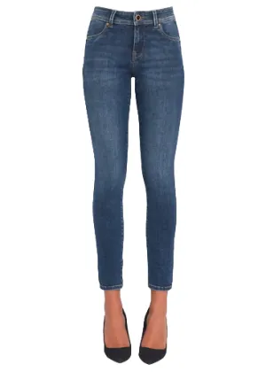 Gaudì pantalone jeans da donna Jeggings push up 321BD26026 blu medio