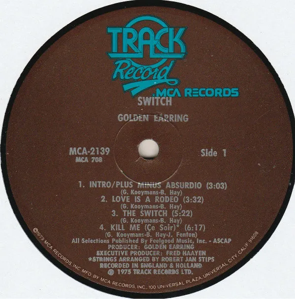 Golden Earring: Switch 12"