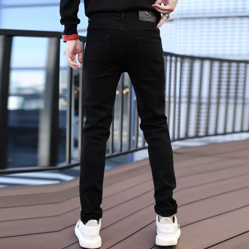 Hat On Star Rhinestone Straight Fit Jeans