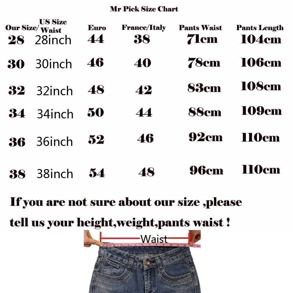 Hip Hop Skinny Jeans For Men