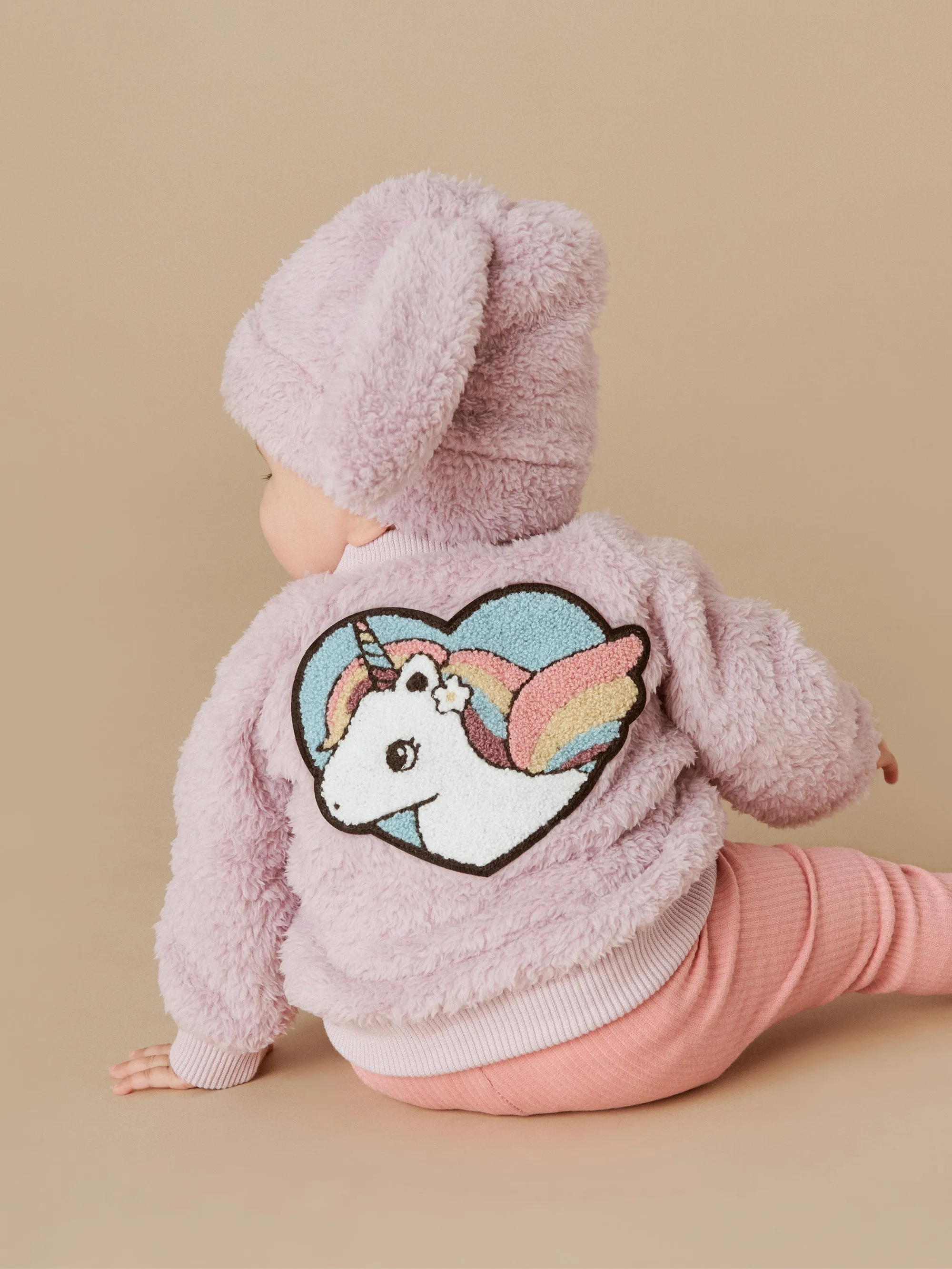 Huxbaby Unicorn Fur Jacket