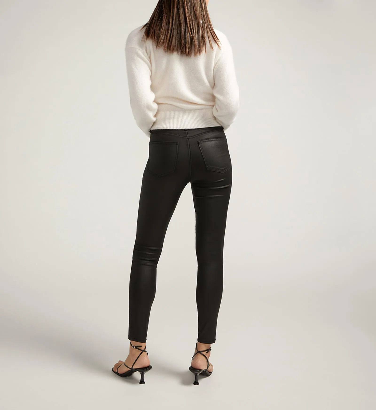 Isbister High Rise Skinny Leg Coated Jeans