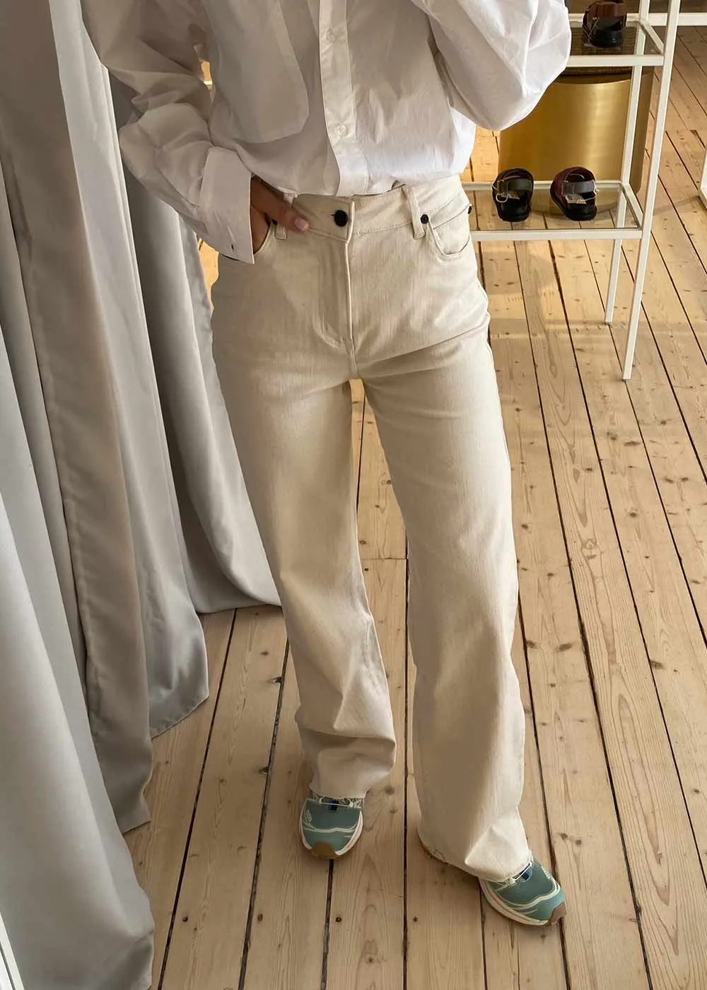 IVY-Mia Jeans Ecru - Ecru