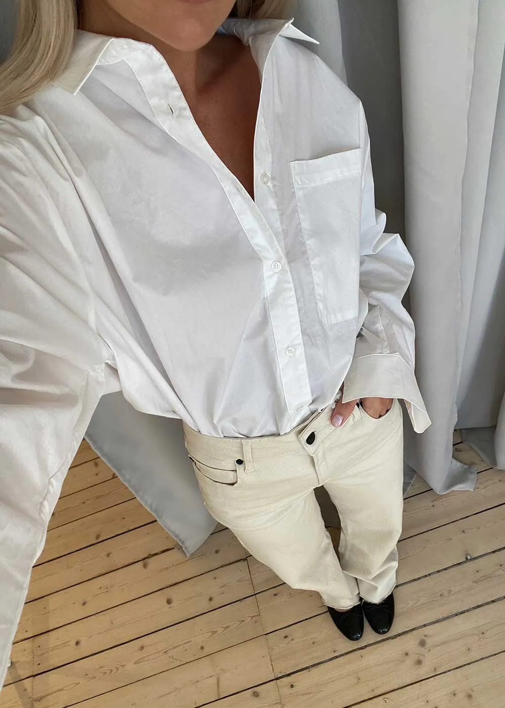 IVY-Mia Jeans Ecru - Ecru