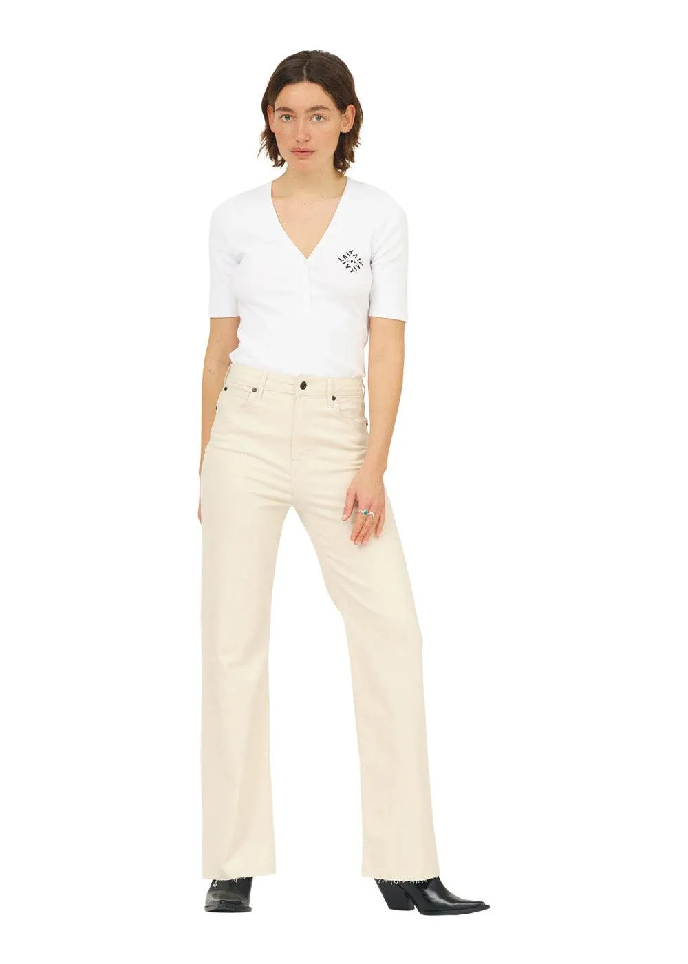 IVY-Mia Jeans Ecru - Ecru