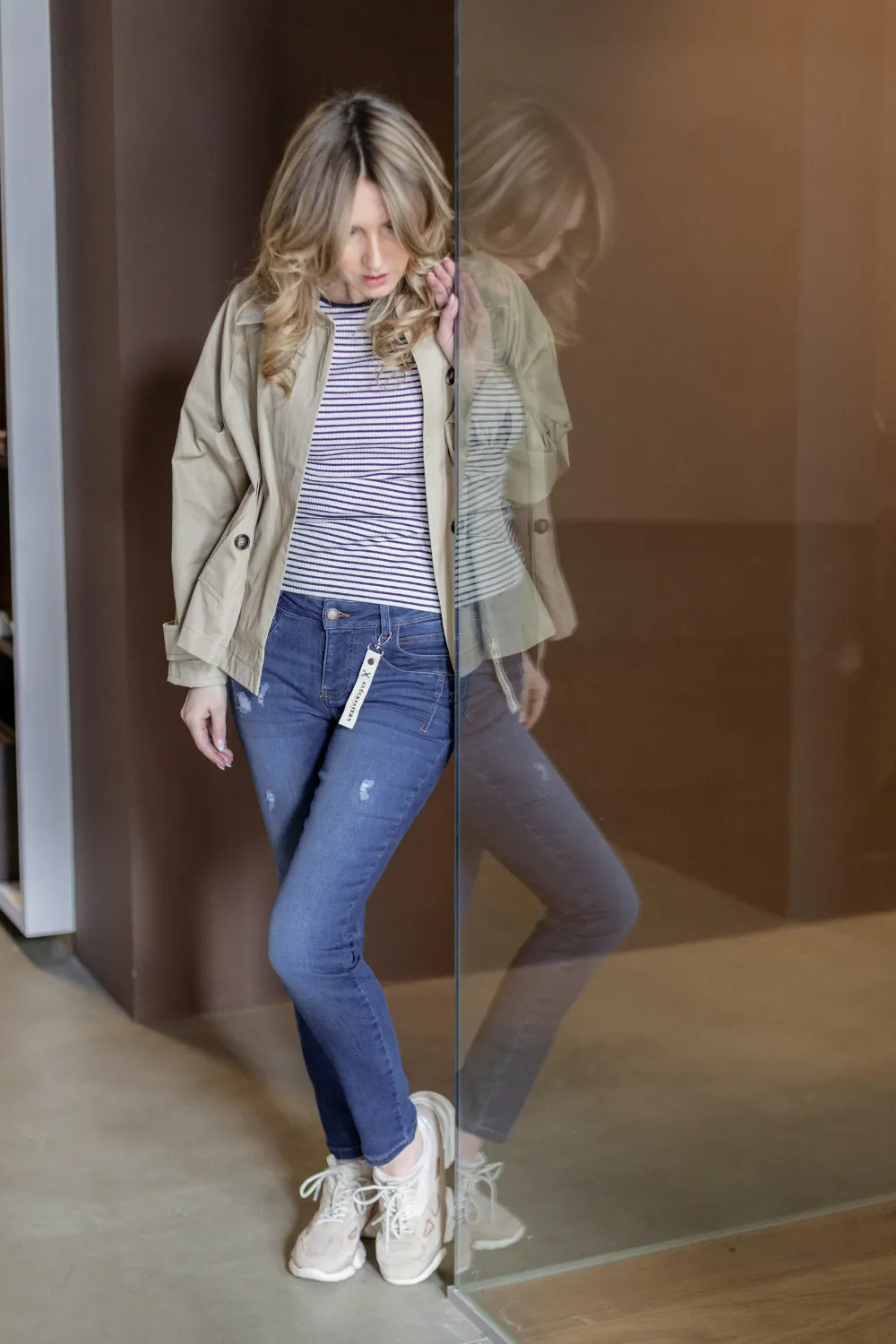 Jeans - SLIM - Petra Nahtblau
