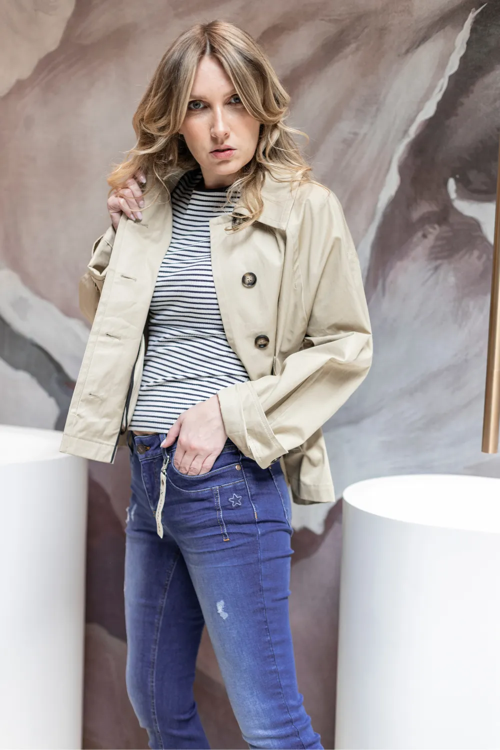 Jeans - SLIM - Petra Nahtblau