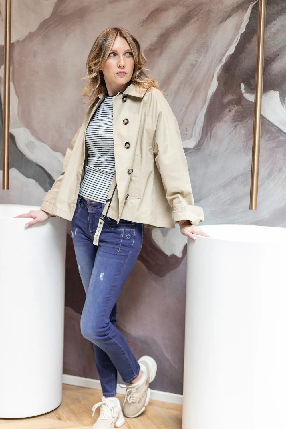 Jeans - SLIM - Petra Nahtblau