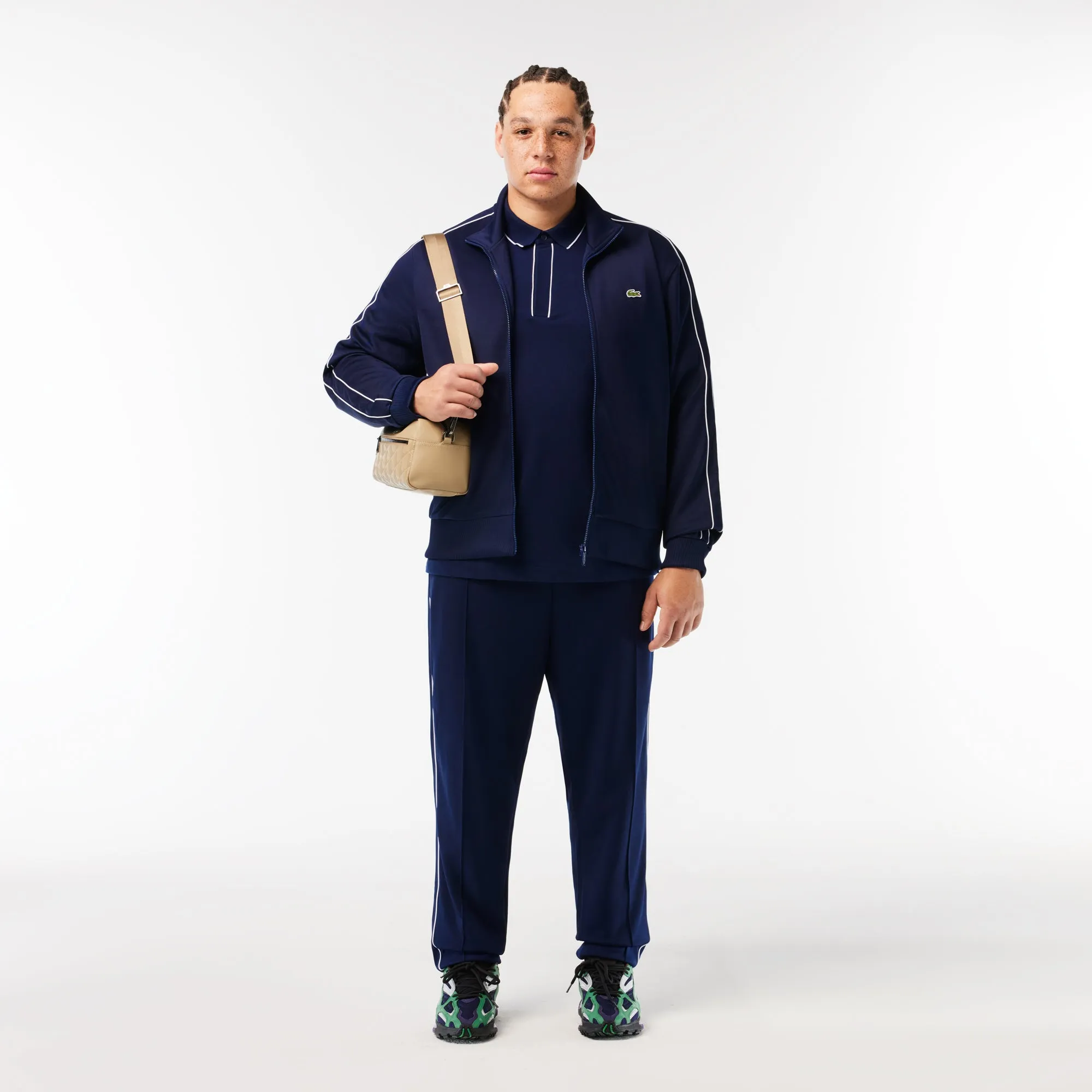 Lacoste Paris Pique Zip Front Track Jacket