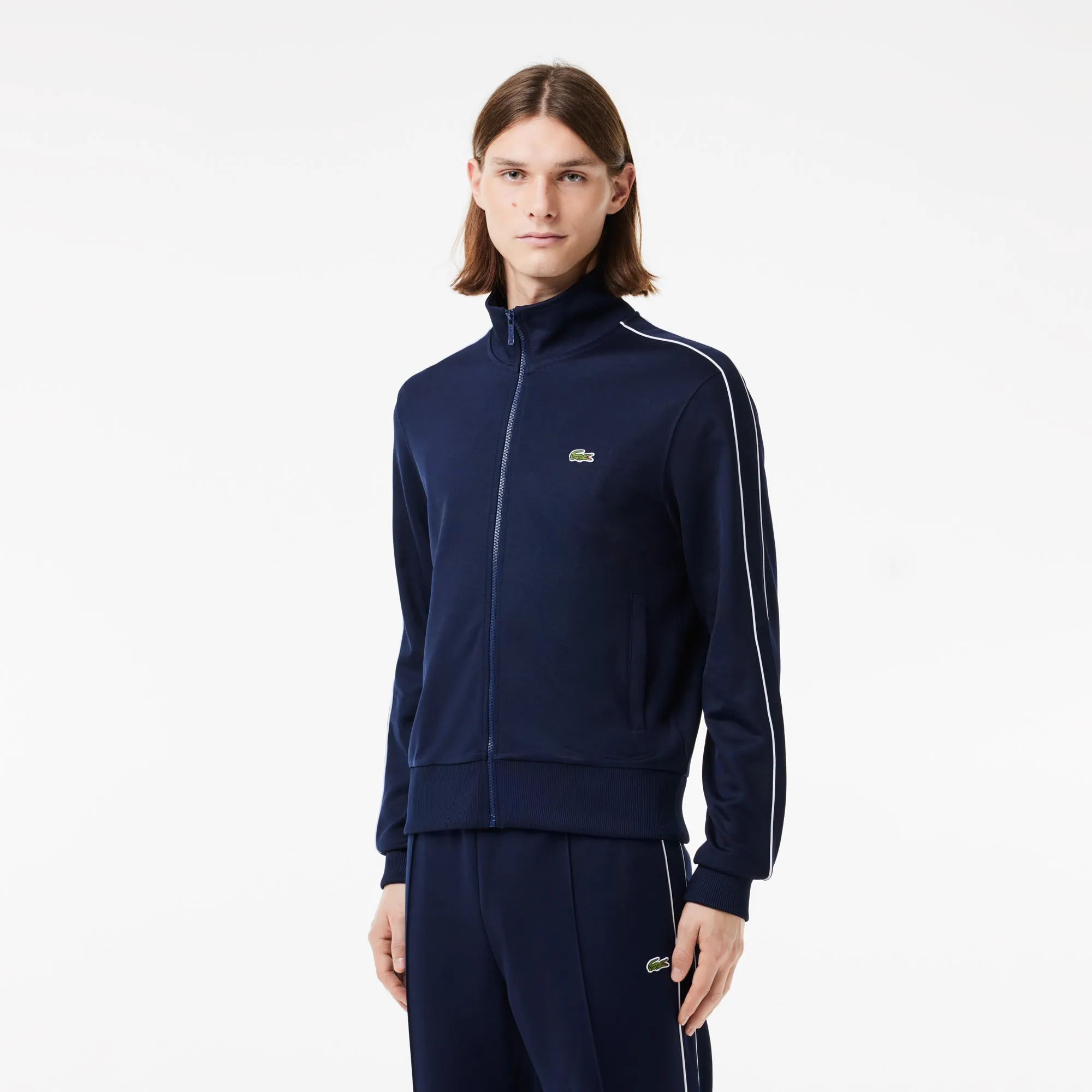Lacoste Paris Pique Zip Front Track Jacket