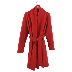 Lanvin Hiver 2015 Red Wool Belted Coat - FR38 / USA 6