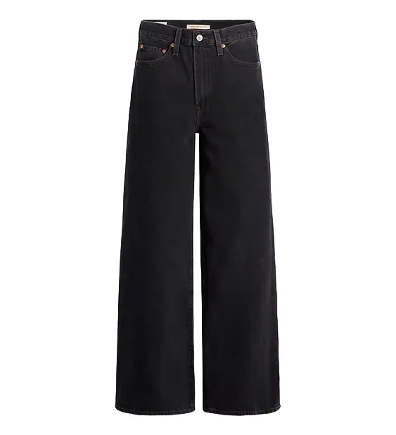 Levi's Pantalone jeans a gamba ampia Ribcage A60810001 nero