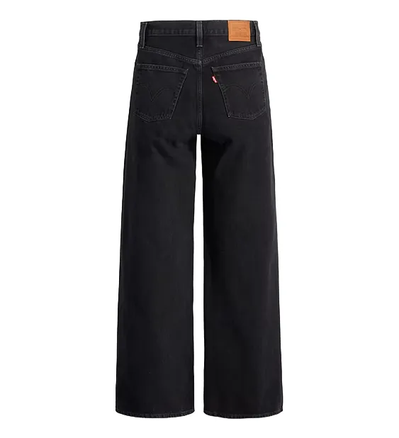 Levi's Pantalone jeans a gamba ampia Ribcage A60810001 nero