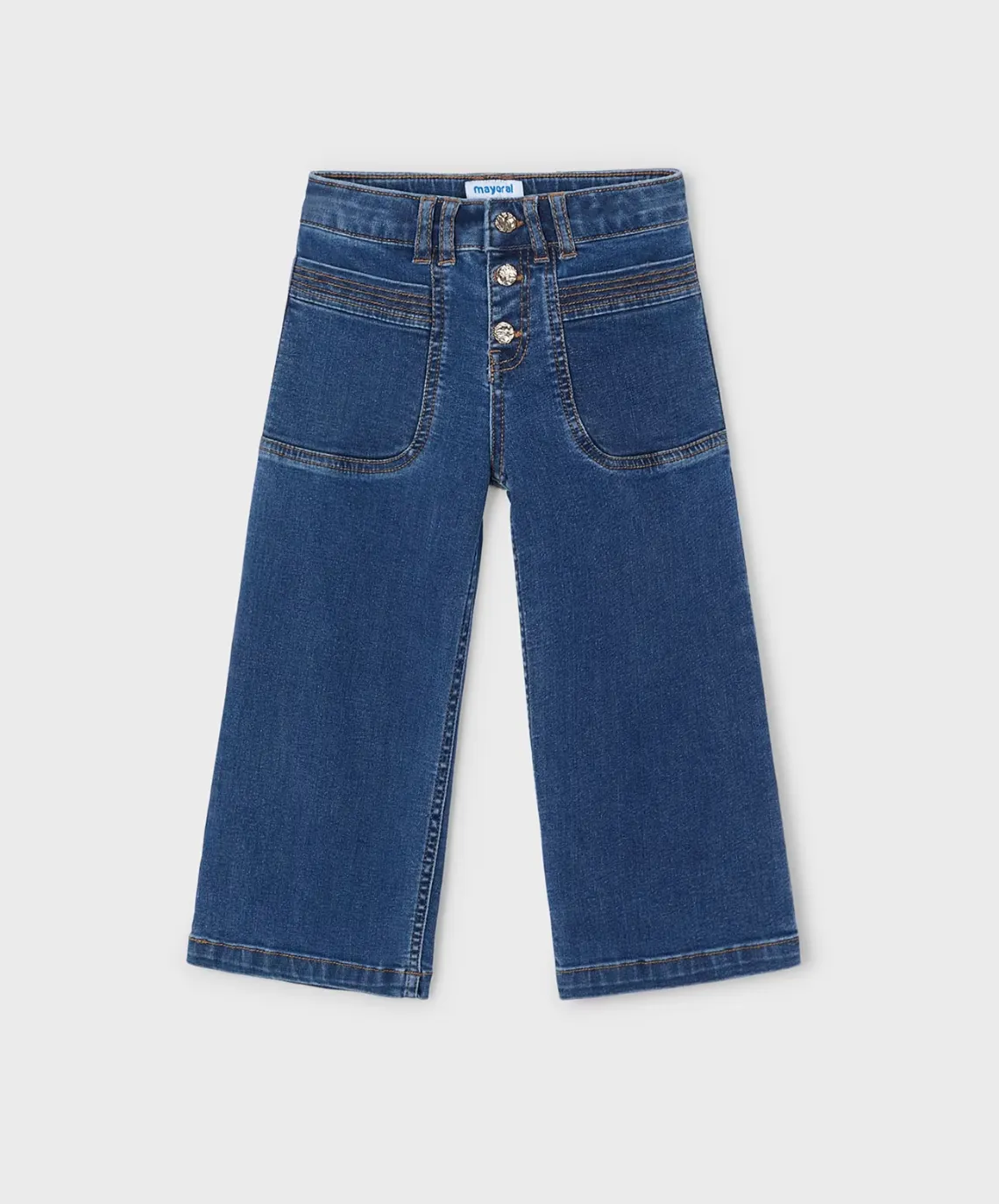 Medium Wash Wide Leg Jeans