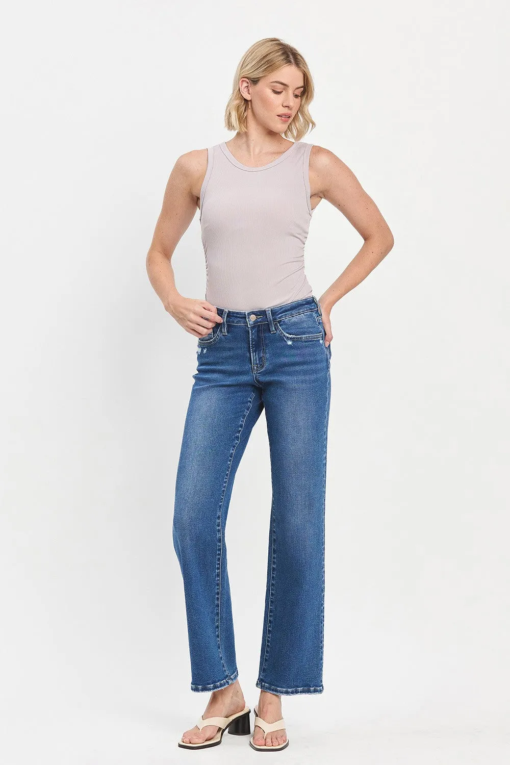 Mid rise straight jeans - Quick